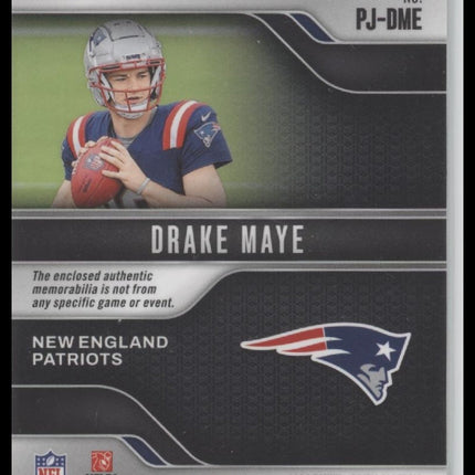 Drake Maye 2024 Panini Prizm Premier Jerseys Green Pizim #PJ-DME