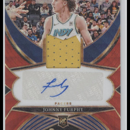 Johnny Furphy 2024-25 Panini Select Rookie Jersey Auto Red Prizms #/99 #RJA-FUR