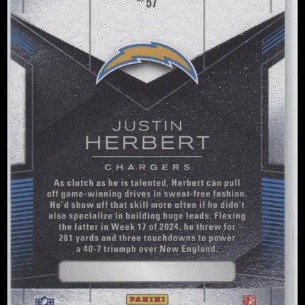 Justin Herbert 2025 Panini Black #57