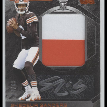 Shedeur Sanders 2025 Panini Black RC Patch Auto Orange #/99 #RKPA-SSS