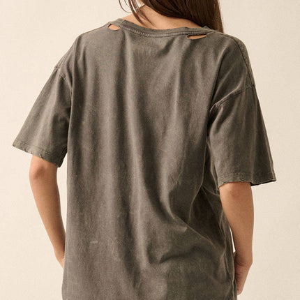 Kindness Butterfly Mineral Wash Graphic Tee