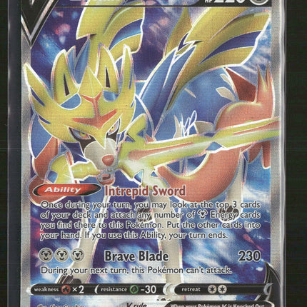 SWSH01: Sword & Shield Base Set Zacian V (Full Art) #195/202