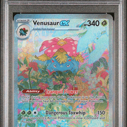2023 Pokemon Mew En-151 Special Illustration Rare Venusaur Ex 8 PSA #198