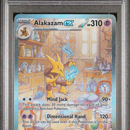 2023 Pokemon Mew En-151 Special Illustration Rare Alakazam Ex 9 PSA #201