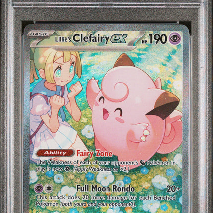 2025 Pokemon Journey Together SIR Lillie'S Clefairy Ex 9 PSA #184
