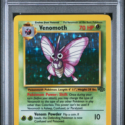 Venomoth-Holo 1999 Pokemon Jungle 6 PSA #13