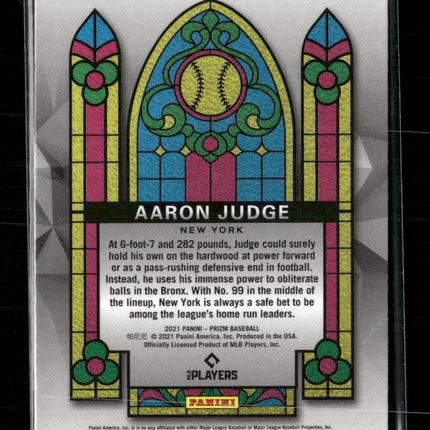 Aaron Judge 2021 Panini Prizm Stained Glass #SG-5