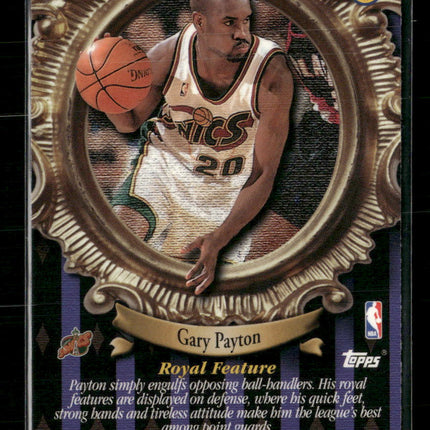 Gary Payton 1998-99 Topps Roundball Royalty Refractors #R7