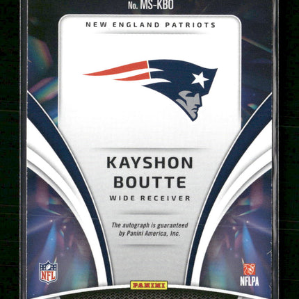 2025 Panini Certified Mirror Red Auto #/99 Kayshon Boutte #MS-KBO
