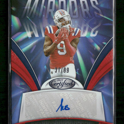 2025 Panini Certified Mirror Red Auto #/99 Kayshon Boutte #MS-KBO