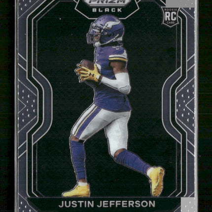 2020 Panini Chronicles Prizm Black Justin Jefferson #PB-9