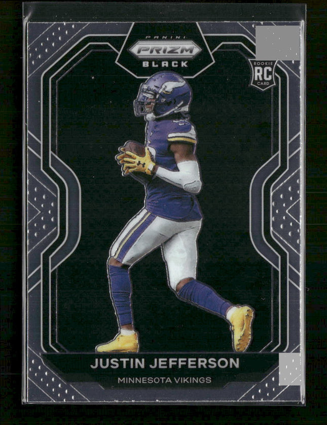 2020 Panini Chronicles Prizm Black Justin Jefferson #PB-9