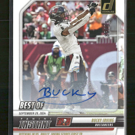 2025 Donruss Best of Instant Autographs Bucky Irving #/99 Auto #INS-BIG