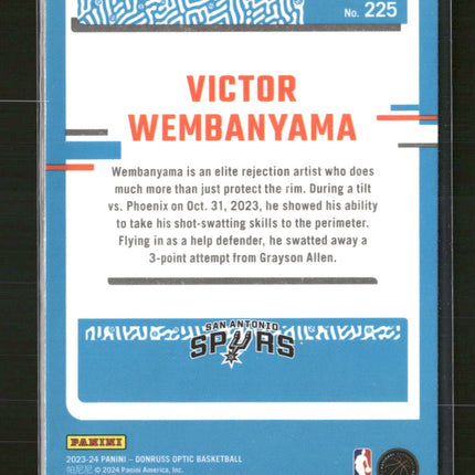 2023-24 Donruss Optic Victor Wembanyama Rookie #225