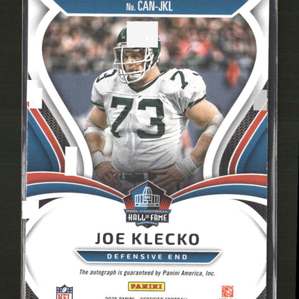 2025 Panini Certified Canton Certified Auto #/125 Joe Klecko #CAN-JKL
