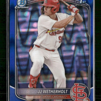 2025 Bowman Chrome Prospects Blue Lava Refractor JJ Wetherholt #/150 #BCP-22