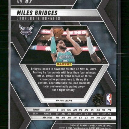 2024-25 Panini Mosaic Genesis Mosaic Miles Bridges #67