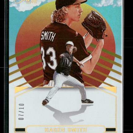 2025 Panini Three and Two On The Horizon Holo Gold Hagen Smith #/10 #5