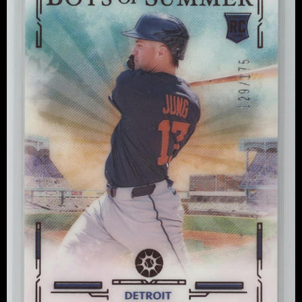 2025 Panini Boys of Summer Red Jace Jung #/175 #25