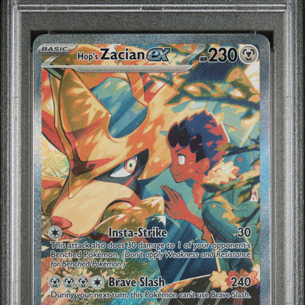 2025 Pokemon Journey Together SIR Hop'S Zacian Ex 9 PSA #186