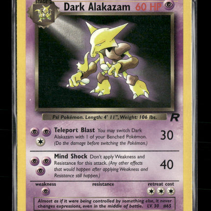 Team Rocket Dark Alakazam (18) #18/82