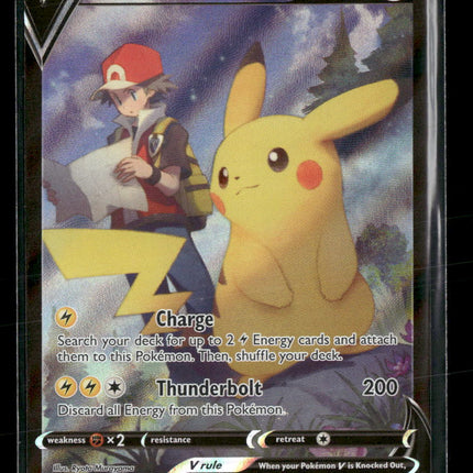 SWSH11: Lost Origin Trainer Gallery Pikachu V #TG16/TG30