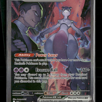 SV10: Destined Rivals Team Rocket's Mewtwo ex #231/182
