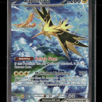 SV: Scarlet & Violet 151 Zapdos ex #202/165