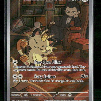 SV10: Destined Rivals Team Rocket's Meowth #203/182