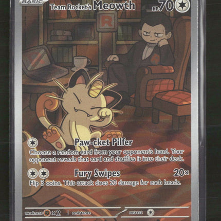 SV10: Destined Rivals Team Rocket's Meowth #203/182