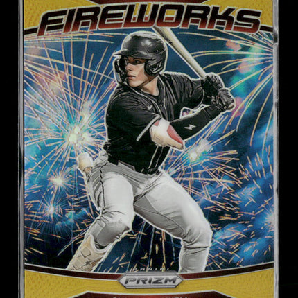 2025 Panini Prizm Fireworks Gold Prizms Slade Caldwell #/10 #15