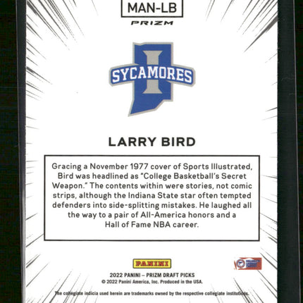2022 Panini Prizm Draft Picks Manga Larry Bird #MAN-LB