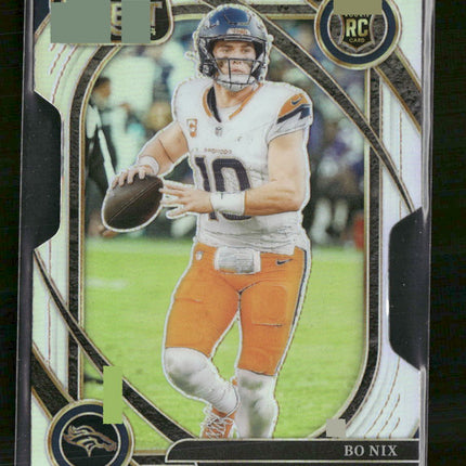 2024 Panini Select Silver Prizm Die Cut Bo Nix Rookie #221