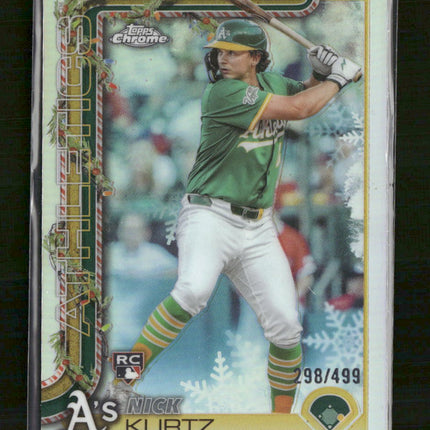 2025 Topps Holiday Chrome Nick Kurtz #/499 #HC40