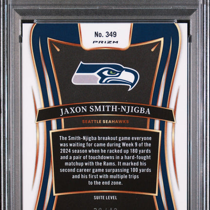 2024 Panini Select Red Disco Jaxon Smith-Njigba 10 PSA #349