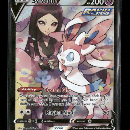 SWSH09: Brilliant Stars Trainer Gallery Sylveon V #TG14/TG30