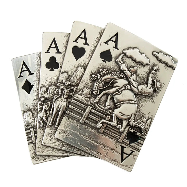 Nocona Blazin' Aces - Belt Buckle