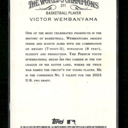 2023 Topps Allen & Ginter Foil Filigree Victor Wembanyama #271