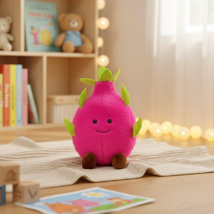 10" Dragon Fruit Plush Toy | Kawaii Fruit Stuffed Animal | Made in USA