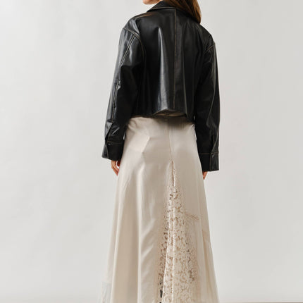Brown Vintage Washed Leather Jacket