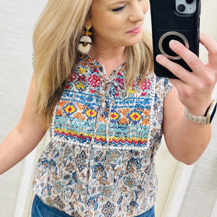 Teal Patricia Blouse