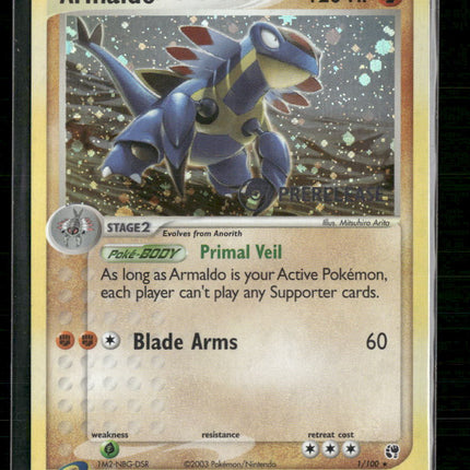 Sandstorm Armaldo (Prerelease Stamp) #1/100
