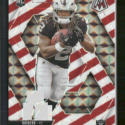 2025 Panini Mosaic Mosaic Red and White Stripe Ashton Jeanty Rookie #345