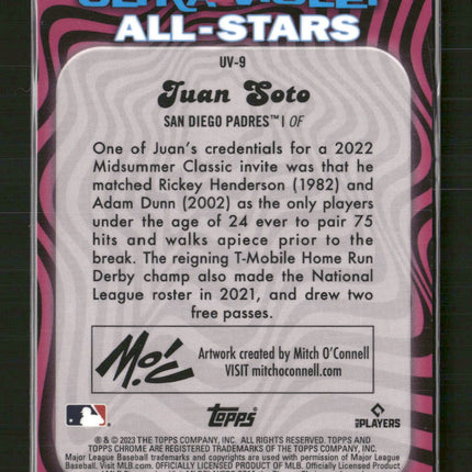 2023 Topps Chrome Ultraviolet All-Stars Green Refractor Juan Soto #/99 #UV-9