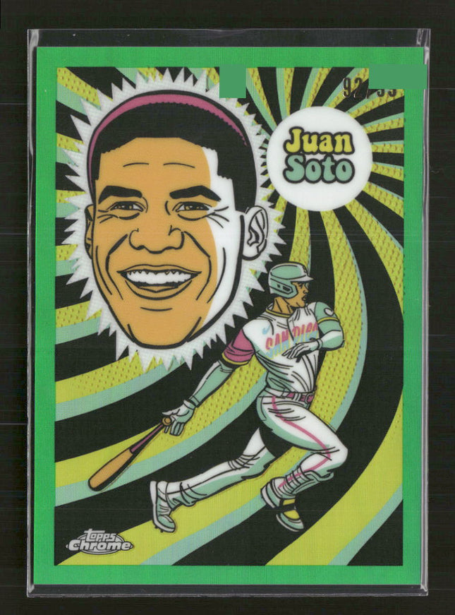2023 Topps Chrome Ultraviolet All-Stars Green Refractor Juan Soto #/99 #UV-9