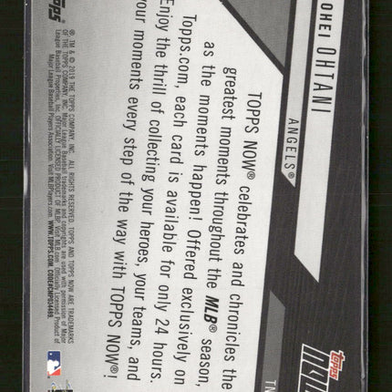 2019 Topps 2018 Topps Now Review Shohei Ohtani #TN-3