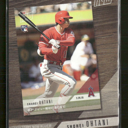 2019 Topps 2018 Topps Now Review Shohei Ohtani #TN-3