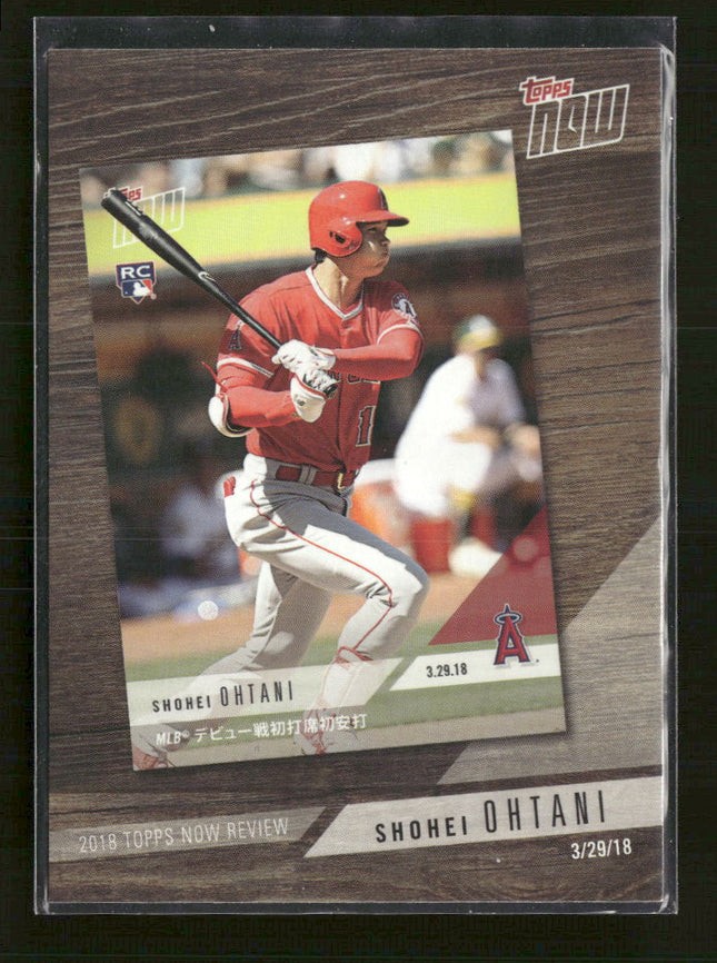 2019 Topps 2018 Topps Now Review Shohei Ohtani #TN-3
