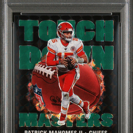 2020 Panini Mosaic Touchdown Masters -Green Mosaic Patrick Mahomes II 9 PSA #TM8