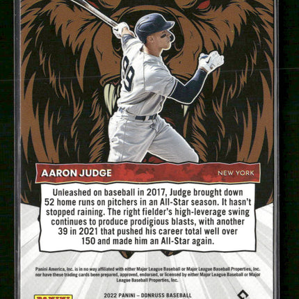 2022 Donruss Unleashed Rapture Aaron Judge #UL-12